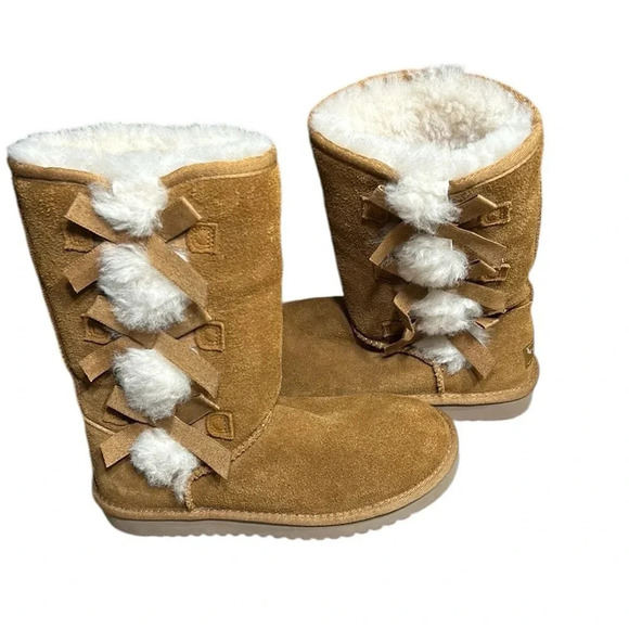 UGG KOOLABURRA boots ,women size  5. Fur,suede,leather,winter,tall,flat,warm,EC - Picture 1 of 13